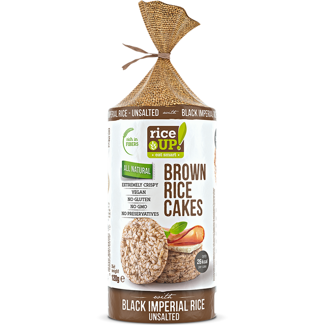 RiceUP! Brown Rice Cakes - 120g - Nutra Best Bulgaria