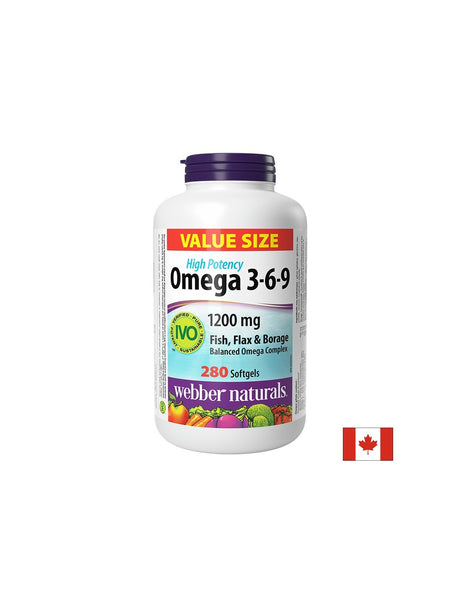 В подкрепа на имунитета, зрението и мозъчната функция - Омега 3-6-9, 1200 mg х 280 софтгел капсули - Feel You