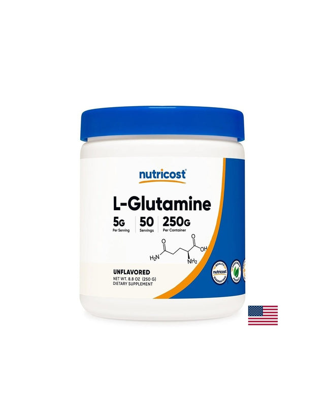 В подкрепа на мускулите и чревната функция - L-Глутамин, 5 g x 250 g прах - Feel You