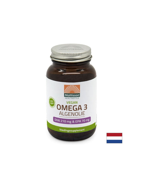 Веган Омега-3 от водорасли, DHA 210 mg/ EPA 70 mg х 60 капсули - Feel You