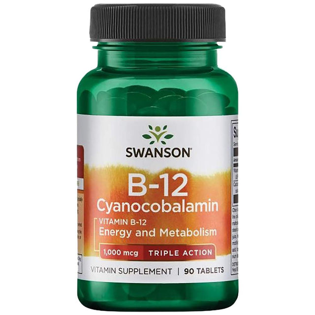 Triple Action B-12 1000 mcg - 90 Таблетки - Feel You