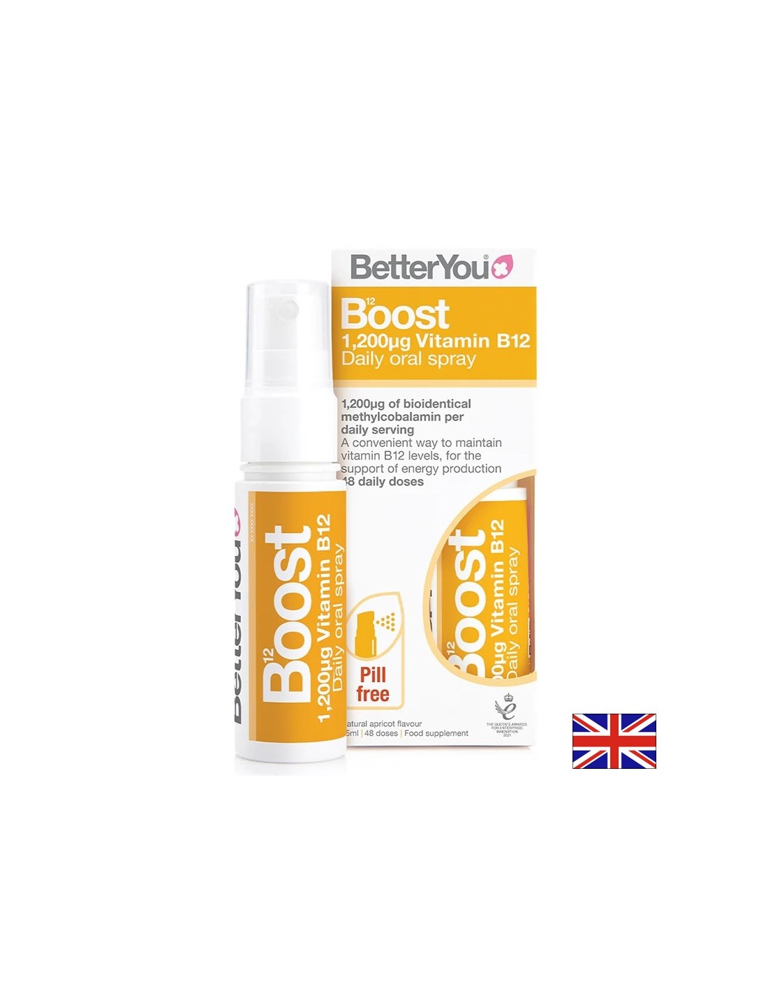 Vitamin B12 (methylcobalamin) 300 µg + chromium – For energy and concentration, oral spray, 25 ml, 48 doses