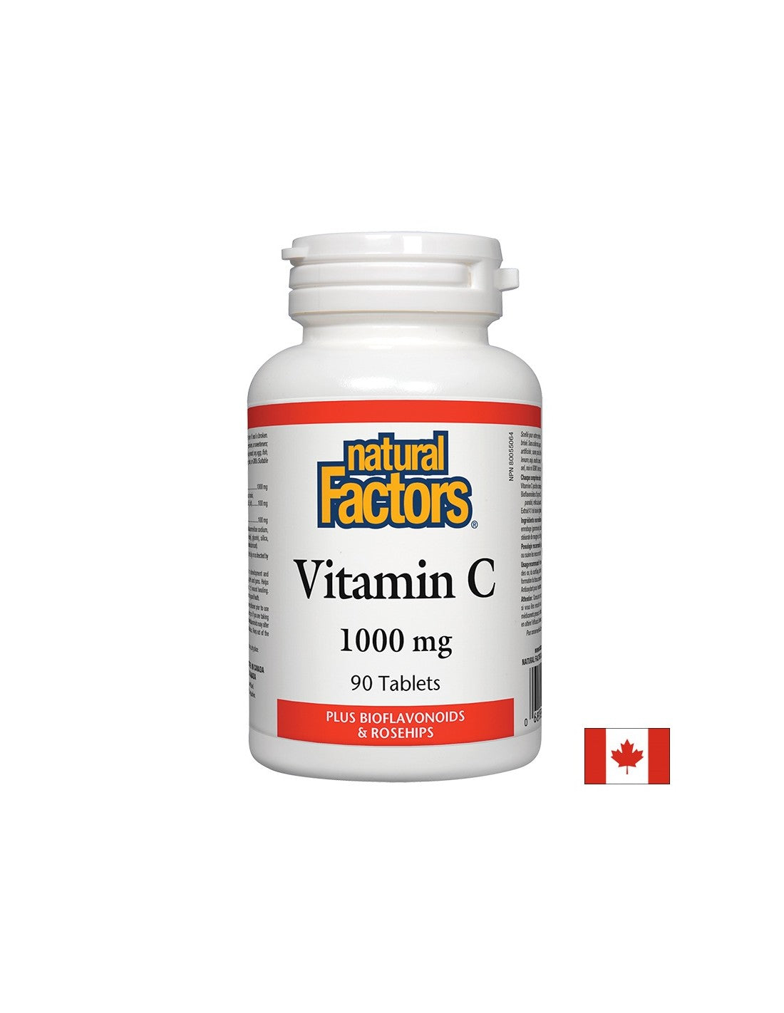 Vitamin C 1000 mg Bioflavonoids and Rosehips / Витамин С 1000 mg с Шипка и Биофлавони x 90 таблетки Natural Factors - Feel You