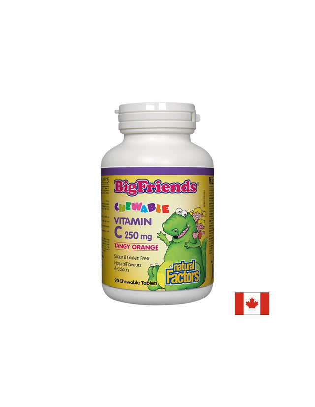 Big Friends Jr Chewable C 250 mg - 90 Дъвчащи таблетки - Feel You