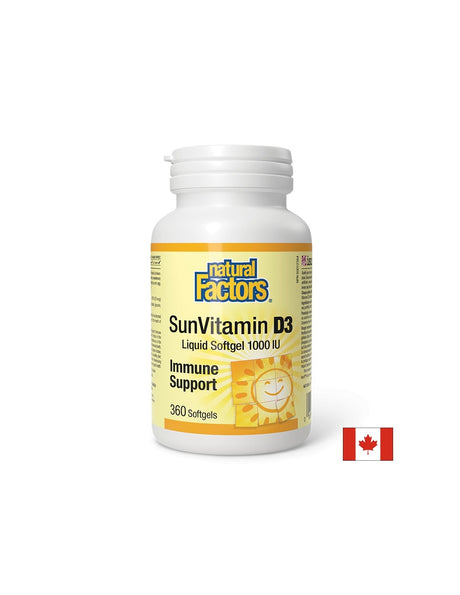 SunVitamin D3 1000 IU - 360 Гел капсули - Feel You