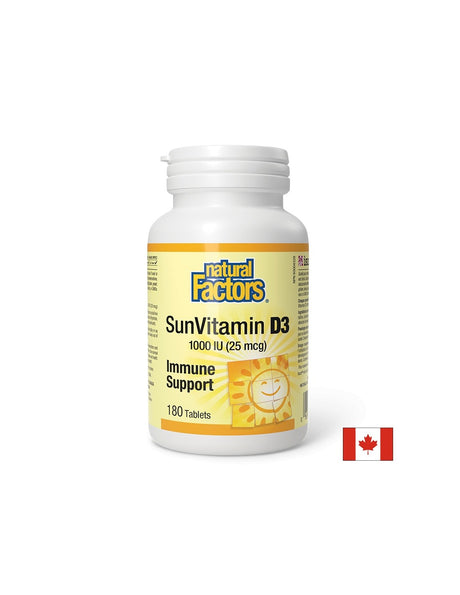 SunVitamin D3 1000 IU - 180 Таблетки - Feel You