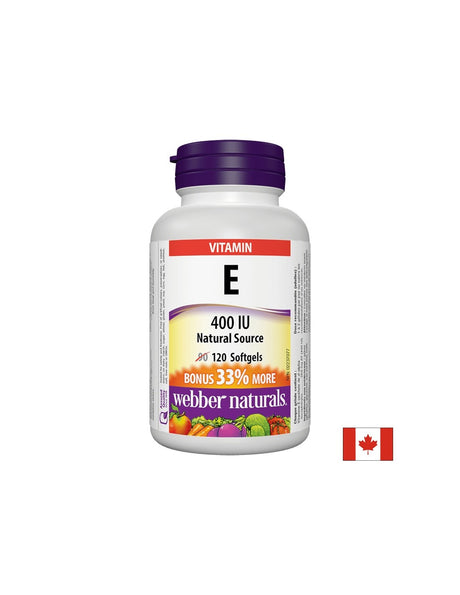 Vitamin E 400 IU - Витамин Е (d-алфа токоферил ацетат) 400 IU, 120 софтгел капсули - Feel You