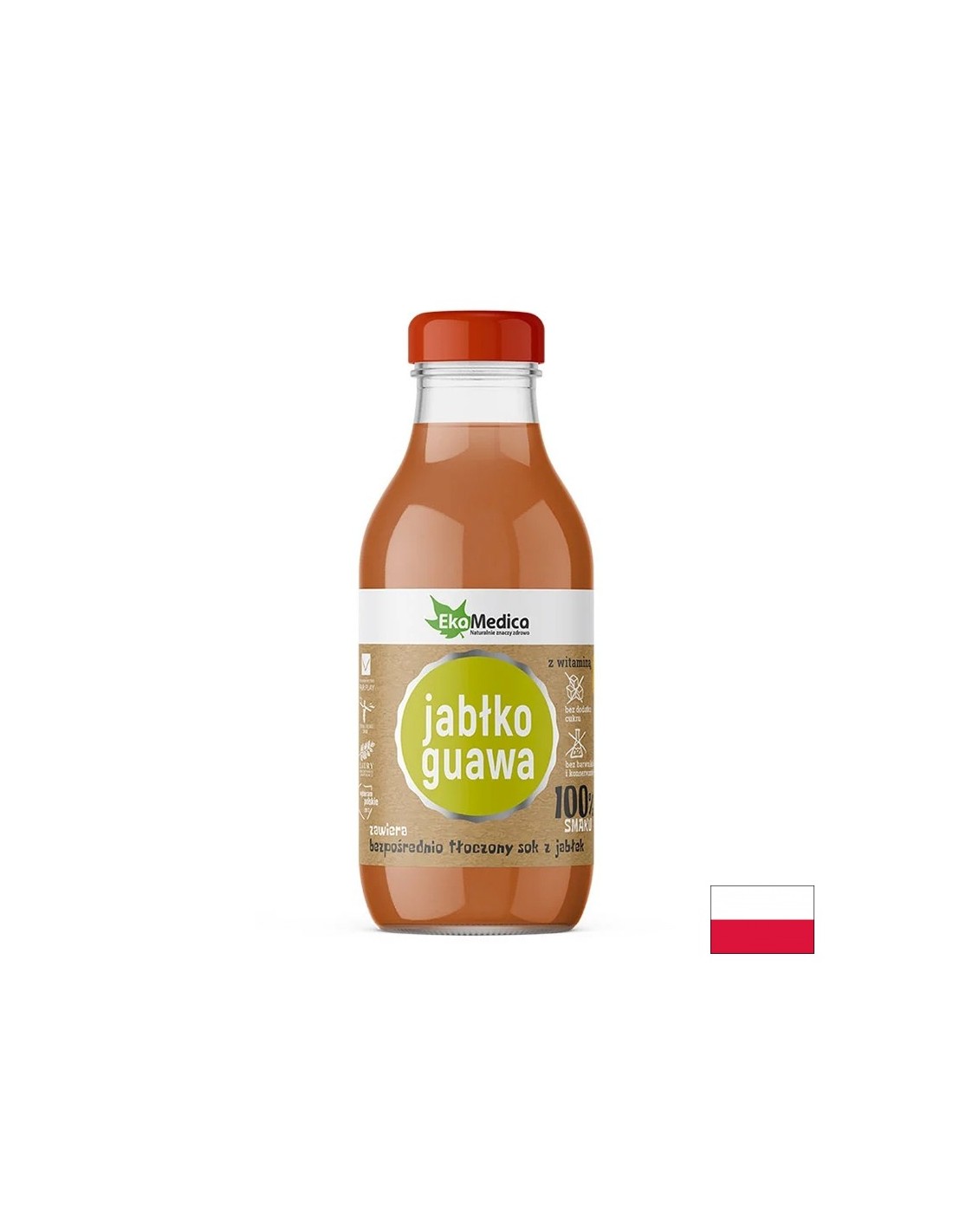 Apple + Guava – For immune and digestive support, juice 300 ml