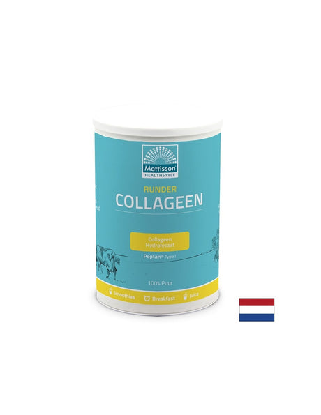 За красива коса, кожа и здрави стави - Говежди колаген тип I, 300 g прах Mattisson Healthstyle - Feel You