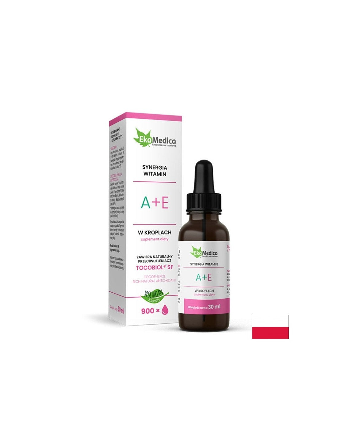 Зрение - Витамини А+Е, капки 30 ml EkaMedica - Feel You